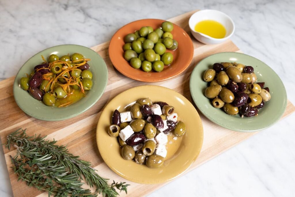 Spices and olives
