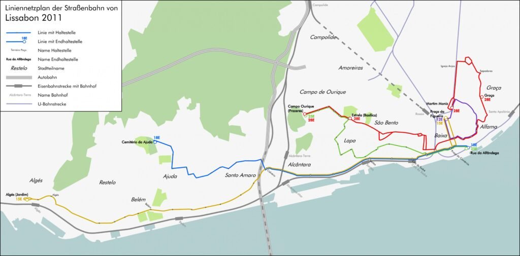 Tram 28 route